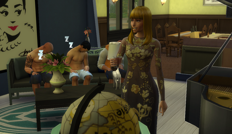 Illustration for article titled The Sims 4 Celebrity House Update: Tilda Swinton Saves Drake's Life